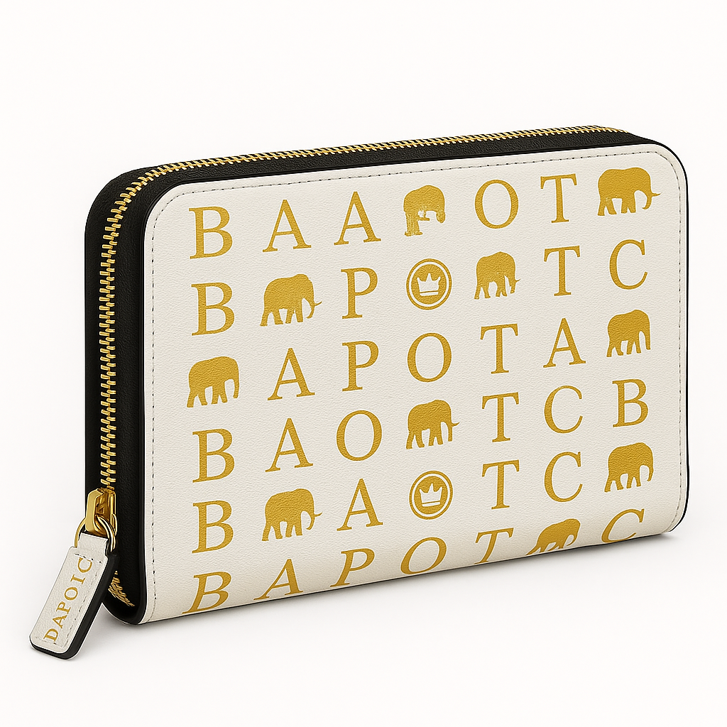BAPOTC Royal Luxury Zip Around Wallet