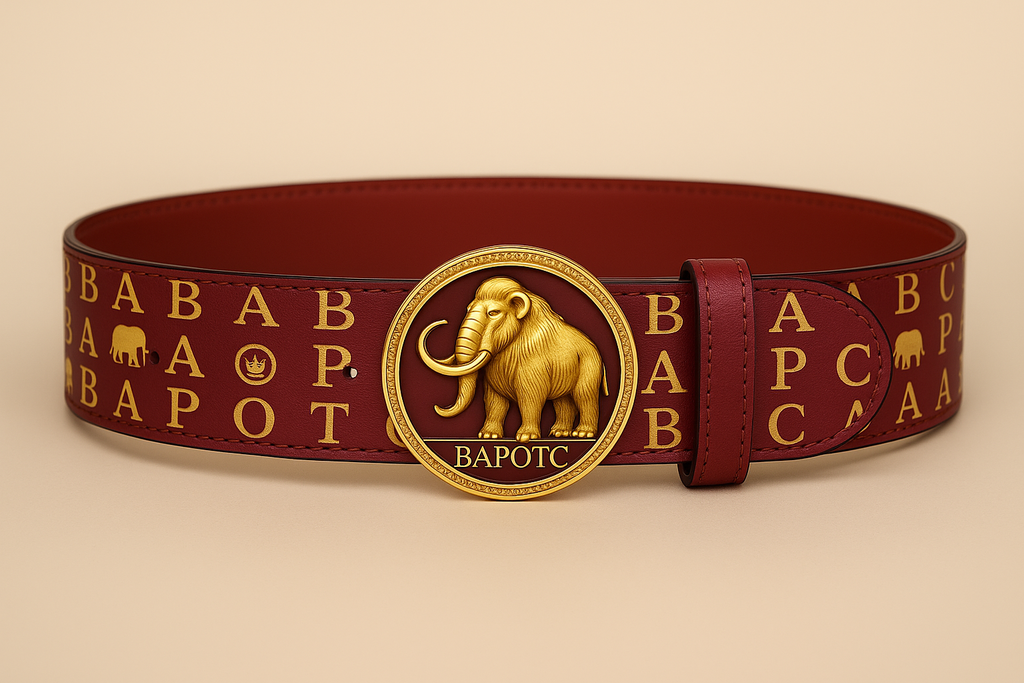 BAPOTC FEMME LUXE MONOGRAM BELT