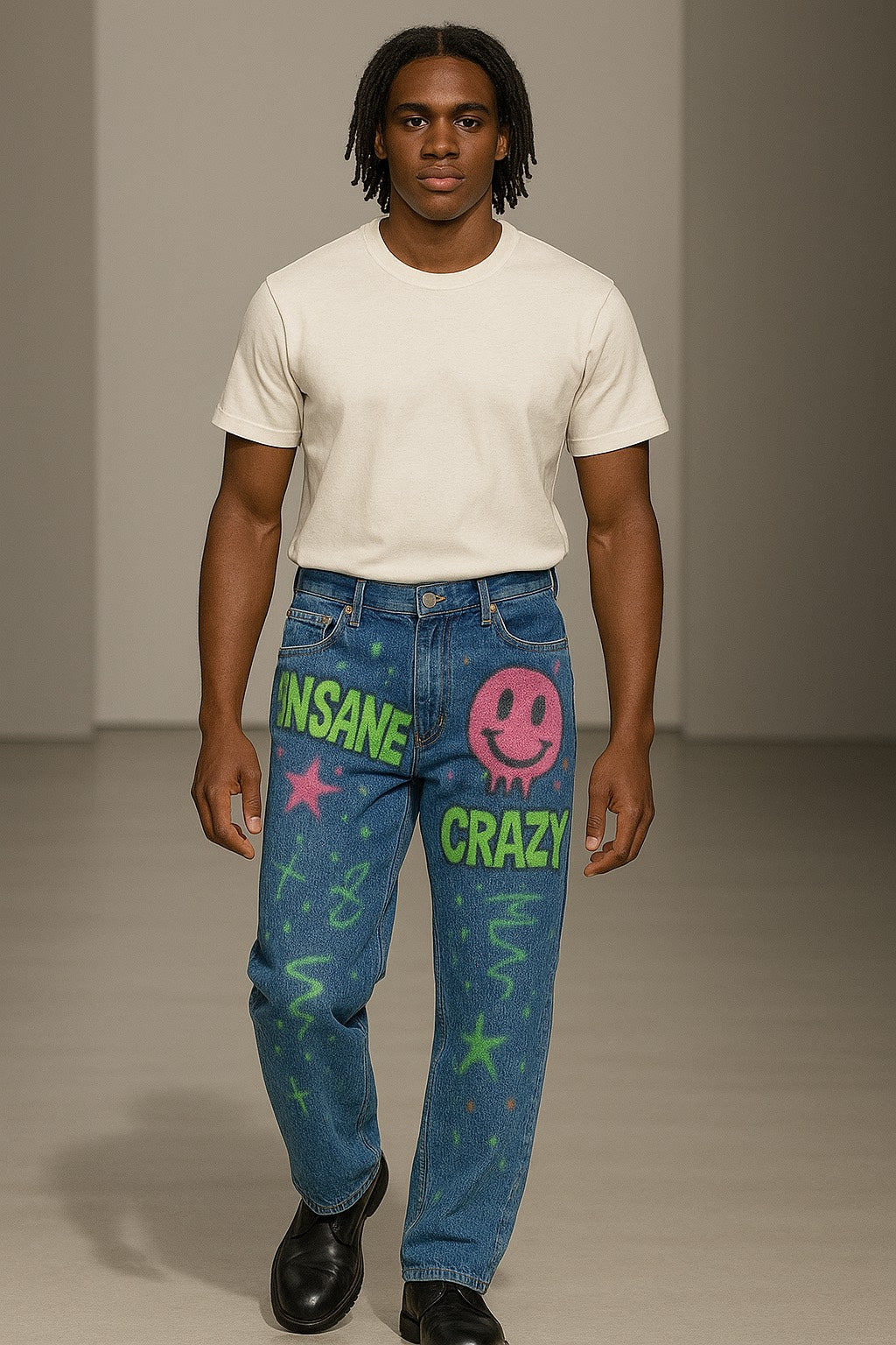 BAPOTC "Super Culture" Graffiti Jeans