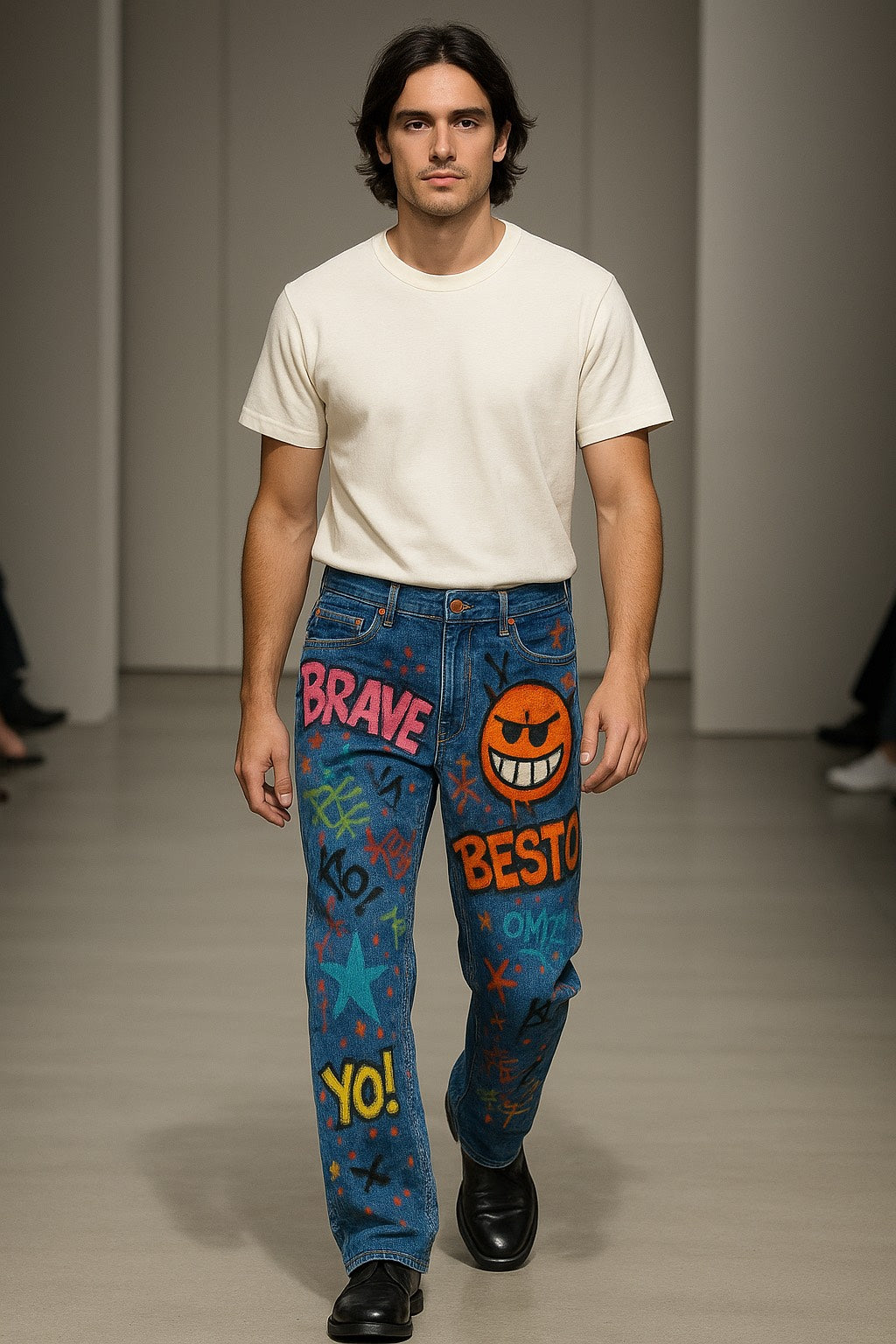 BAPOTC "Super Culture" Graffiti Jeans