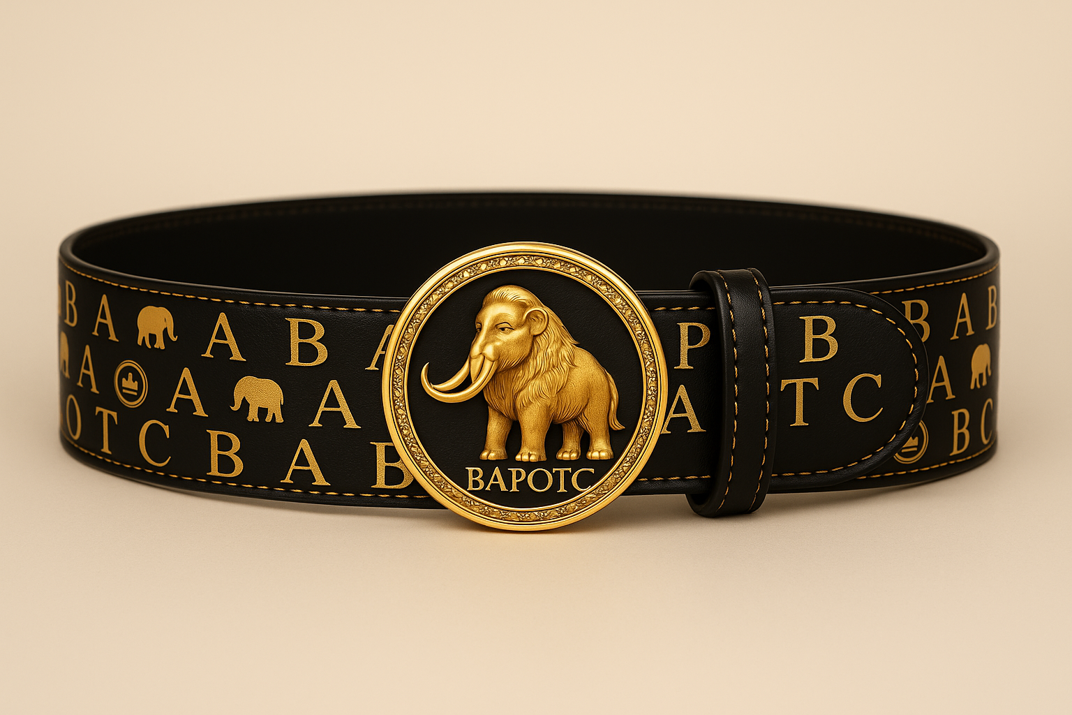 BAPOTC FEMME LUXE MONOGRAM BELT