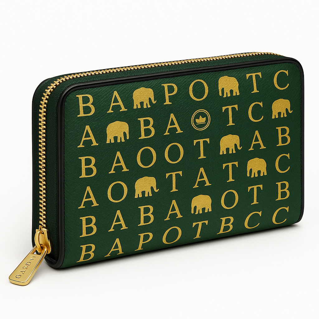 BAPOTC Royal Luxury Zip Around Wallet