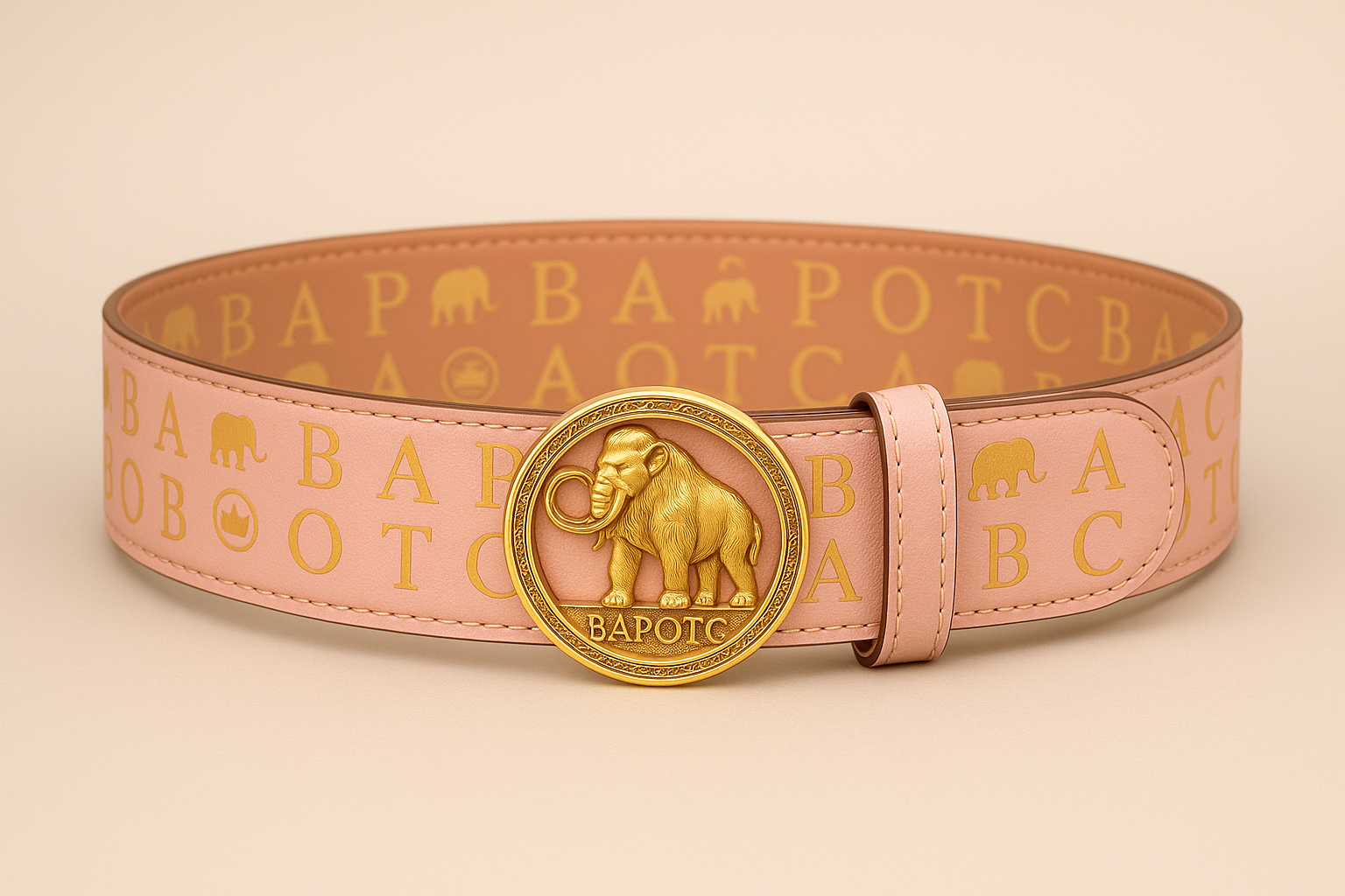 BAPOTC FEMME LUXE MONOGRAM BELT