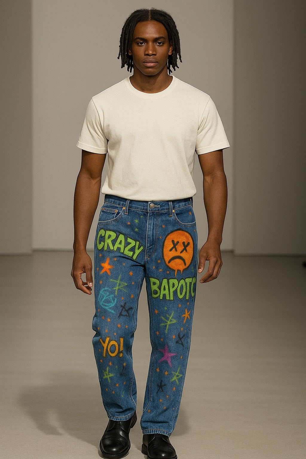 BAPOTC "Super Culture" Graffiti Jeans