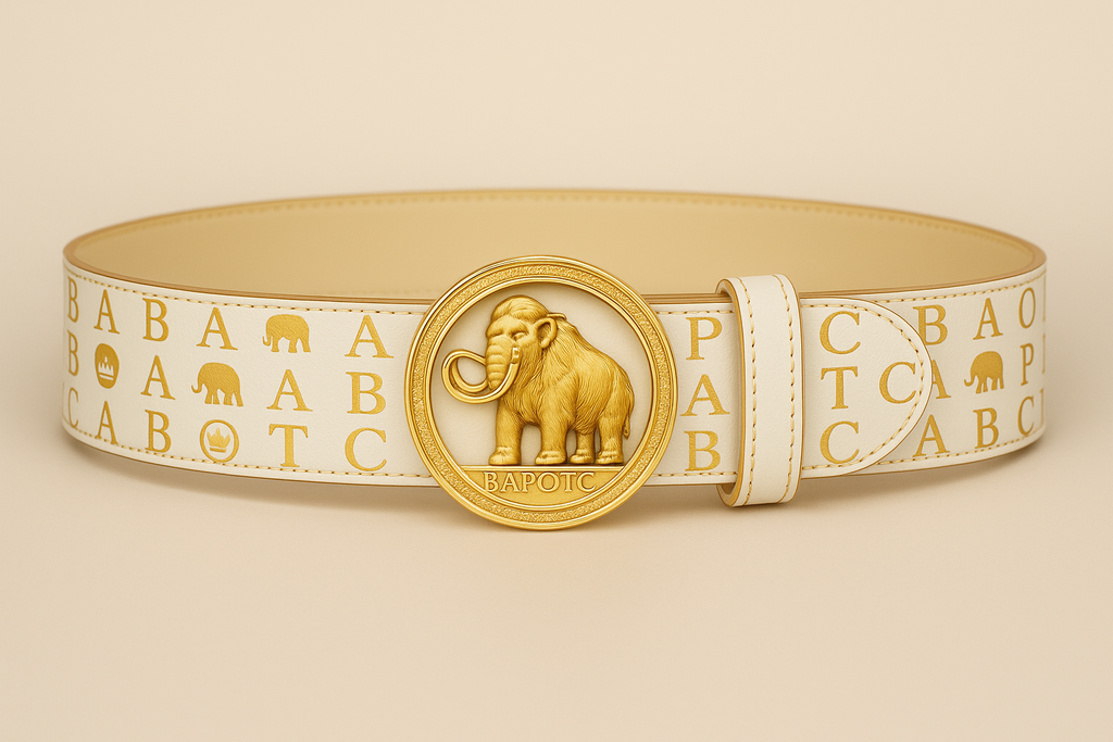 BAPOTC FEMME LUXE MONOGRAM BELT