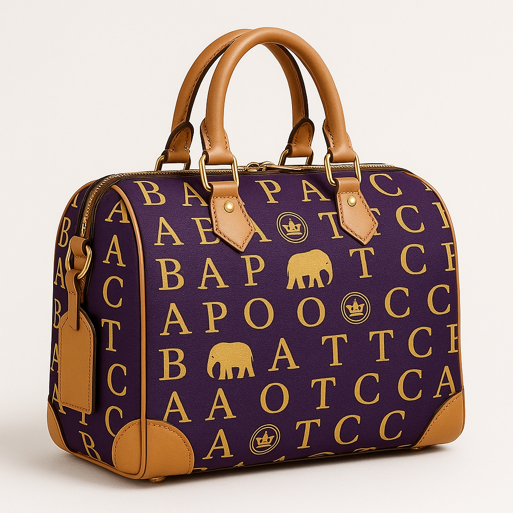 BAPOTC Signature Monogram Bowler Bag