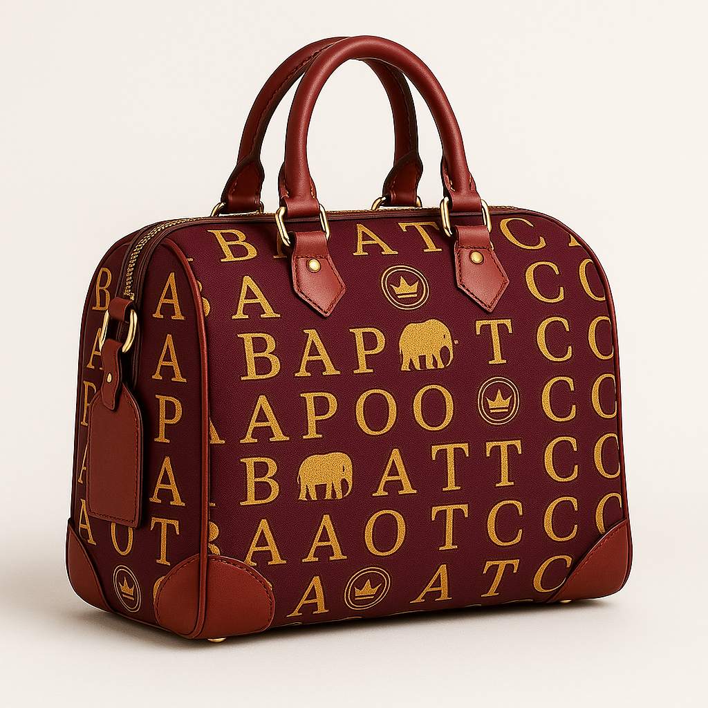 BAPOTC Signature Monogram Bowler Bag