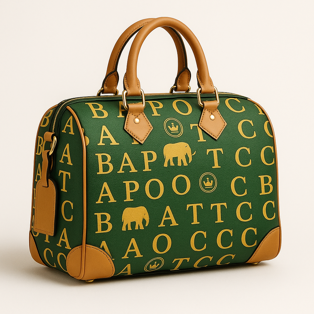 BAPOTC Signature Monogram Bowler Bag