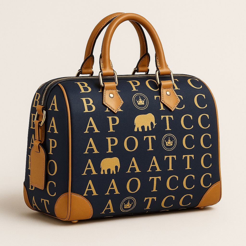 BAPOTC Signature Monogram Bowler Bag
