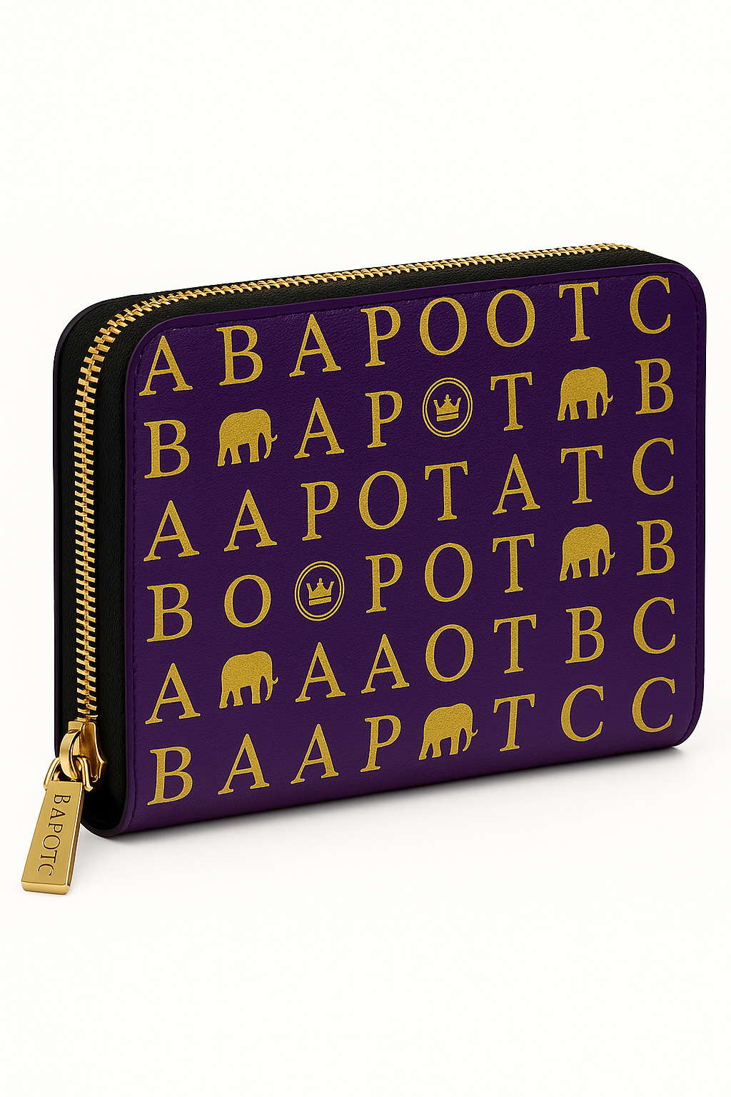 BAPOTC Royal Luxury Zip Around Wallet