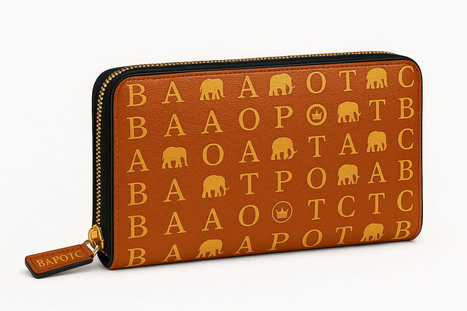 BAPOTC Royal Luxury Zip Around Wallet