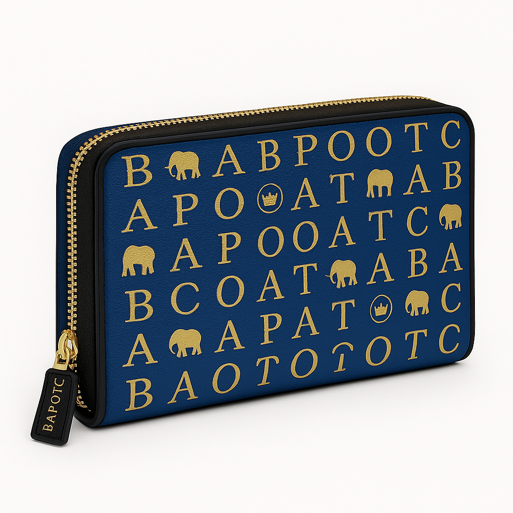 BAPOTC Royal Luxury Zip Around Wallet