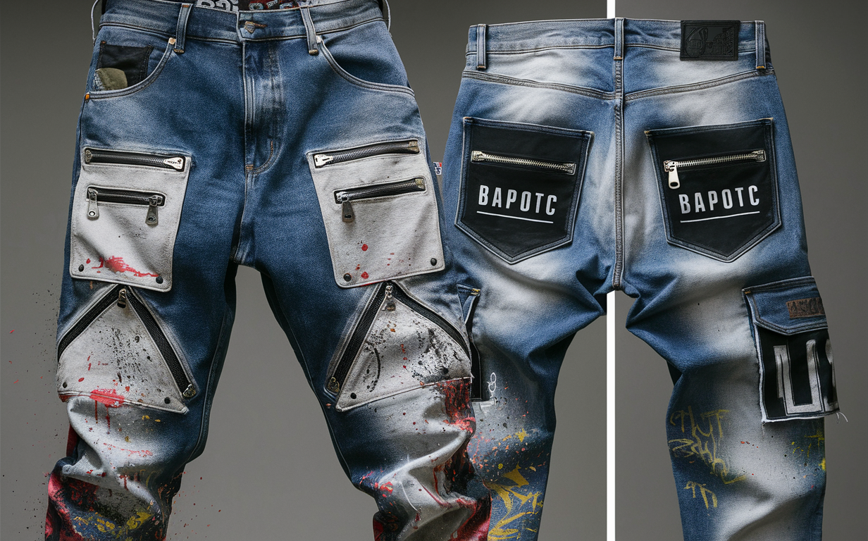 Bapotc Graffiti Tag Jeans