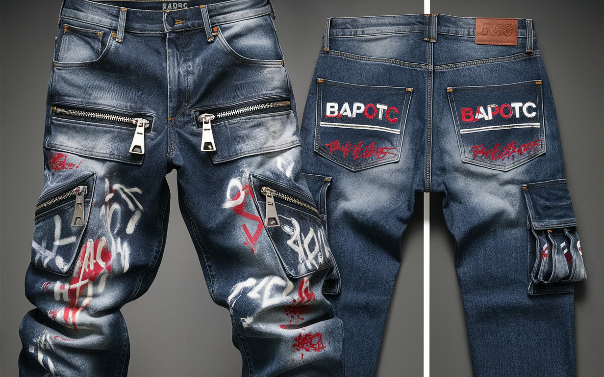 Bapotc Graffiti Tag Jeans