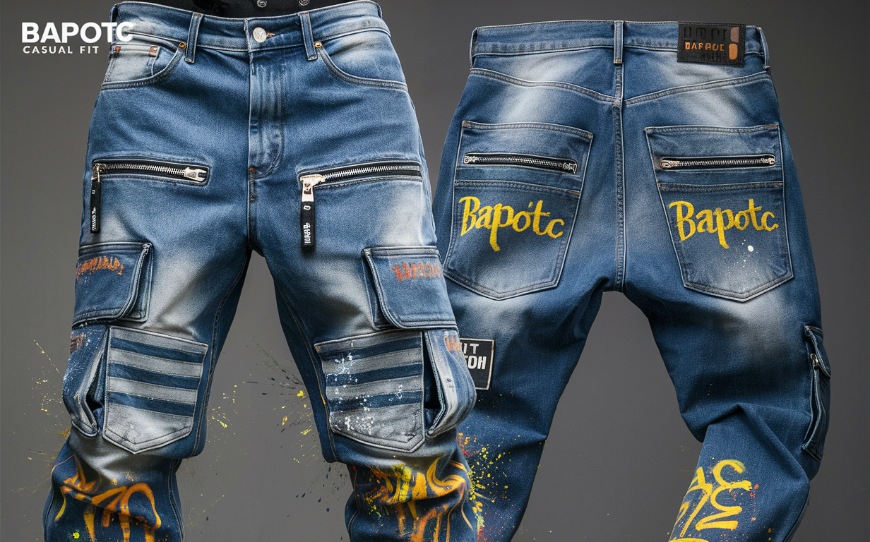 Bapotc Graffiti Tag Jeans