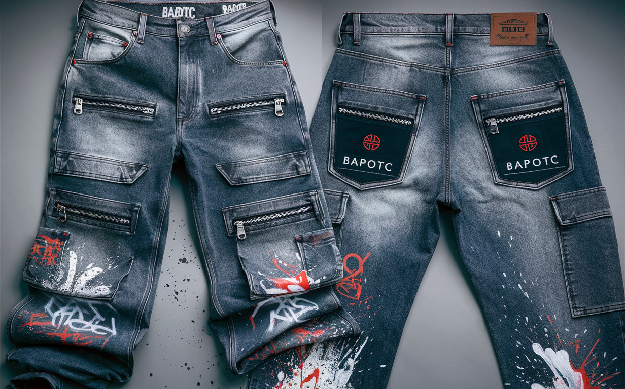 Bapotc Graffiti Tag Jeans