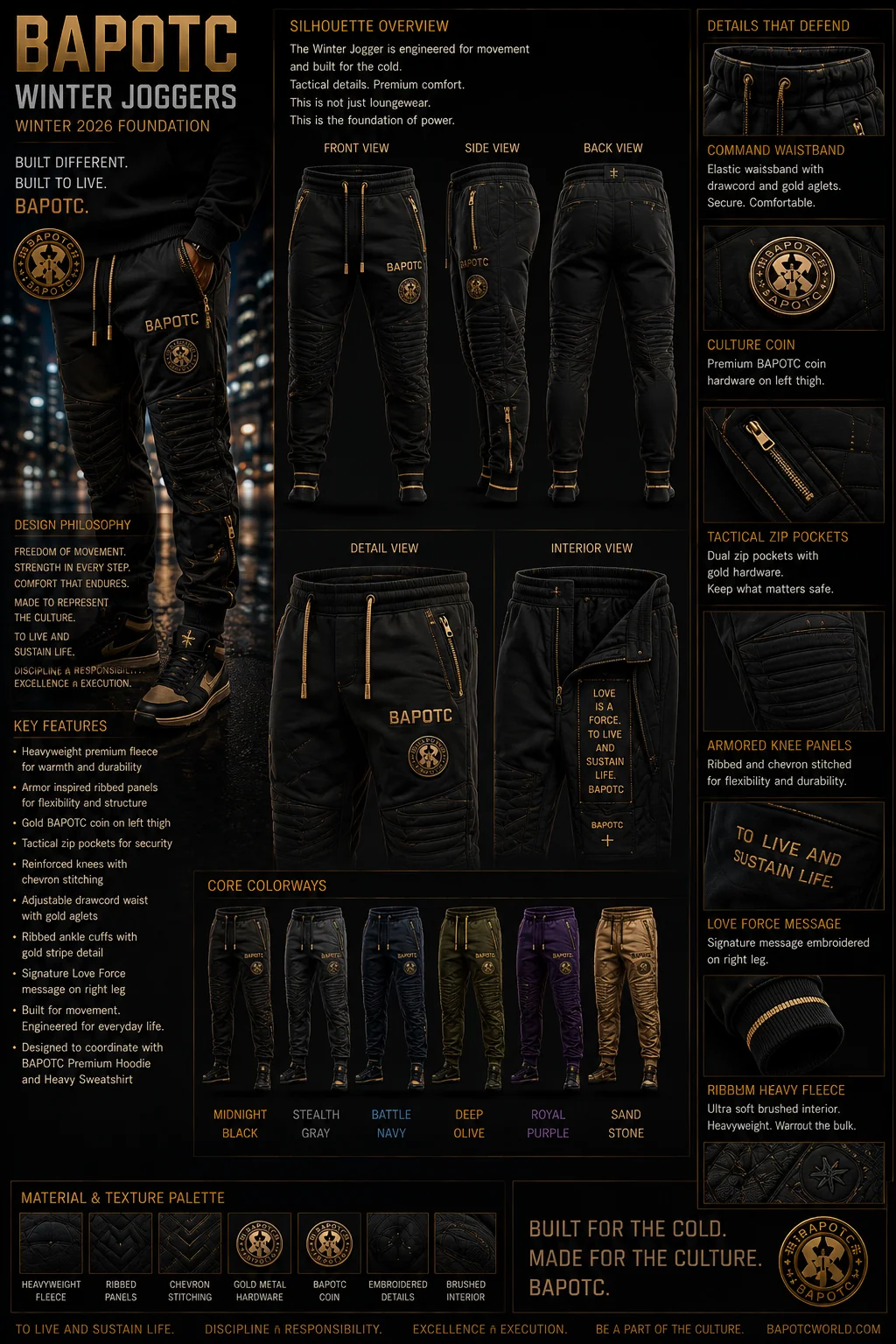 BAPOTC Winter Joggers